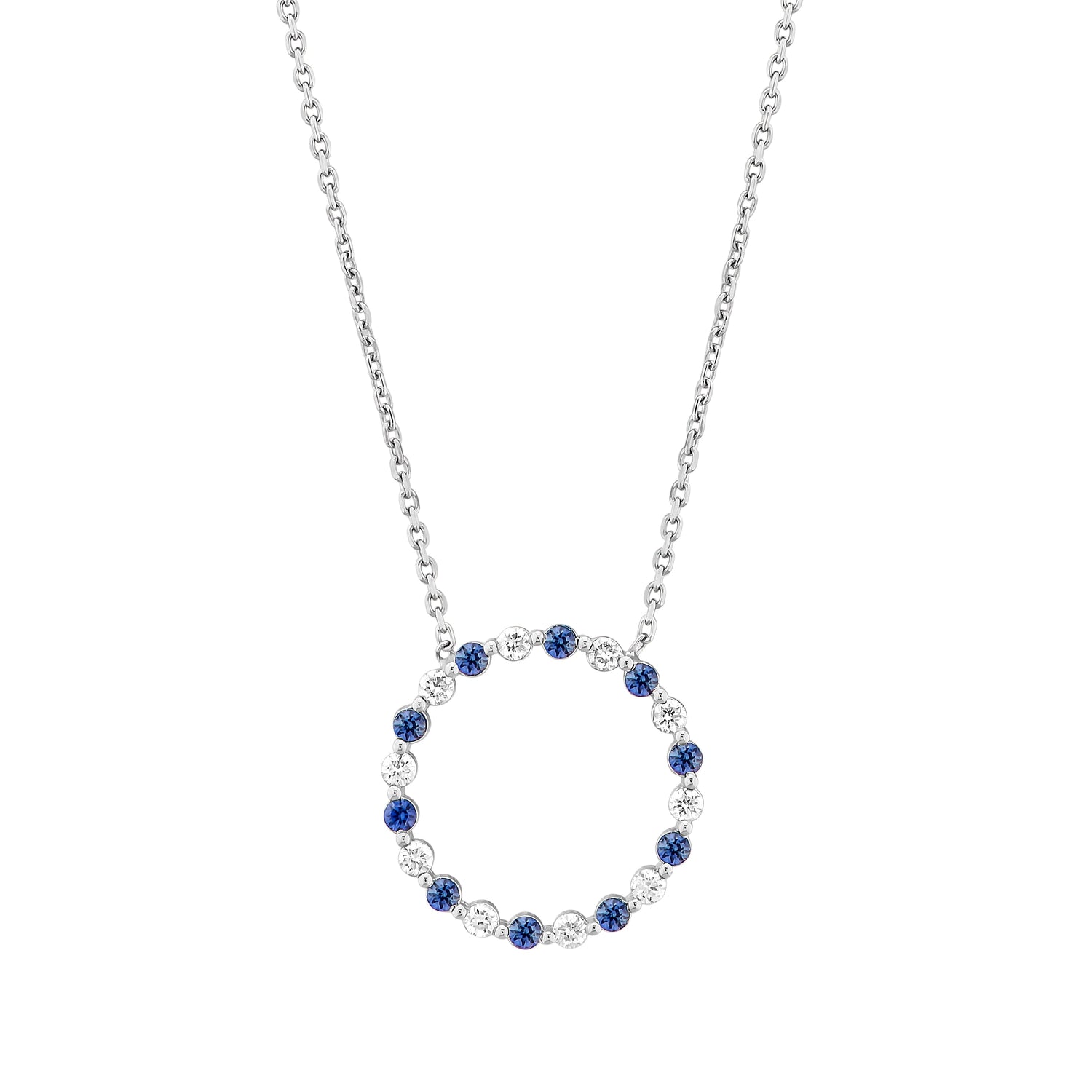 Renkli Taşlı Pırlanta Kolye