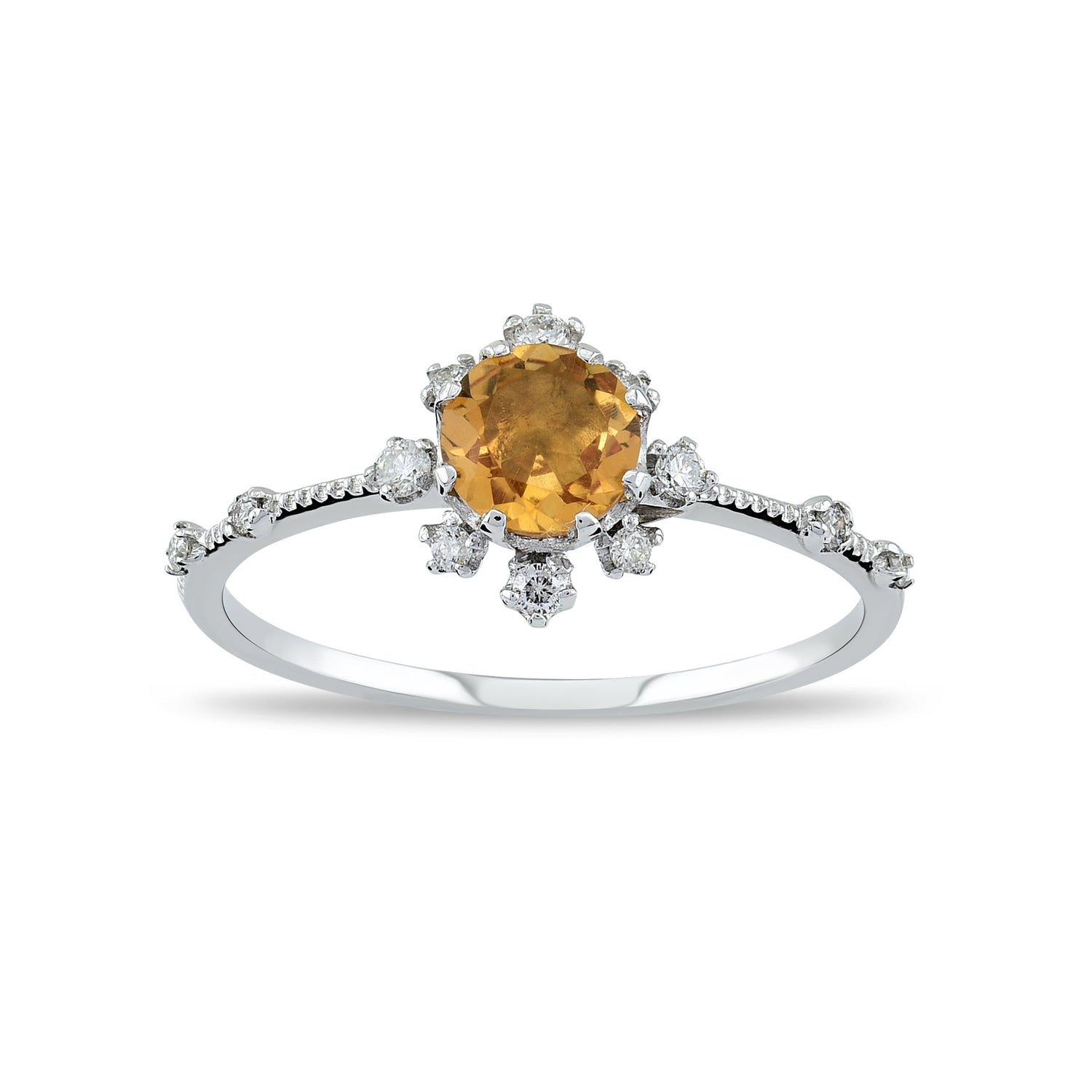 Renkli Taşlı Pırlanta Yüzük