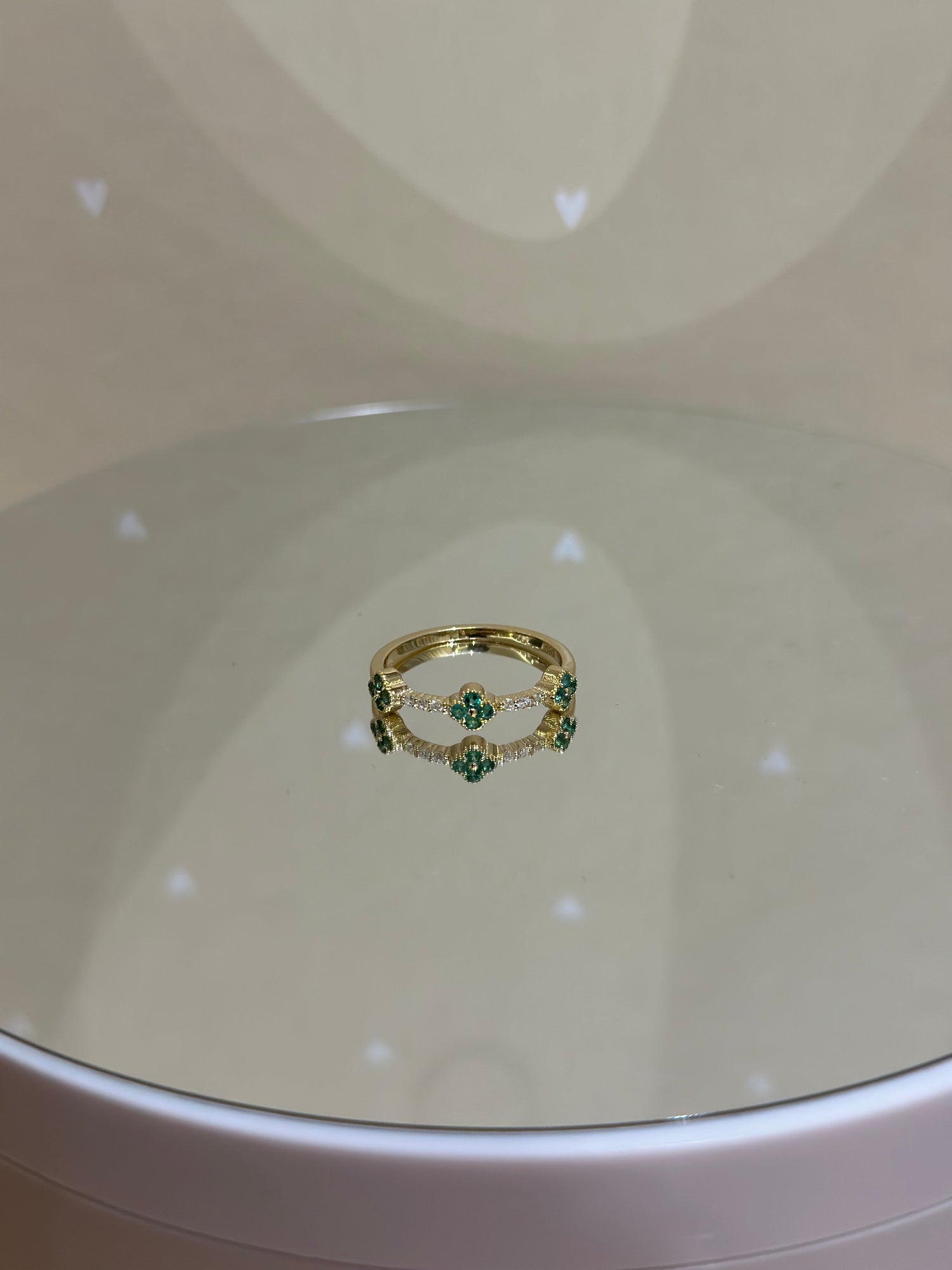 Renkli Taşlı Pırlanta Yüzük