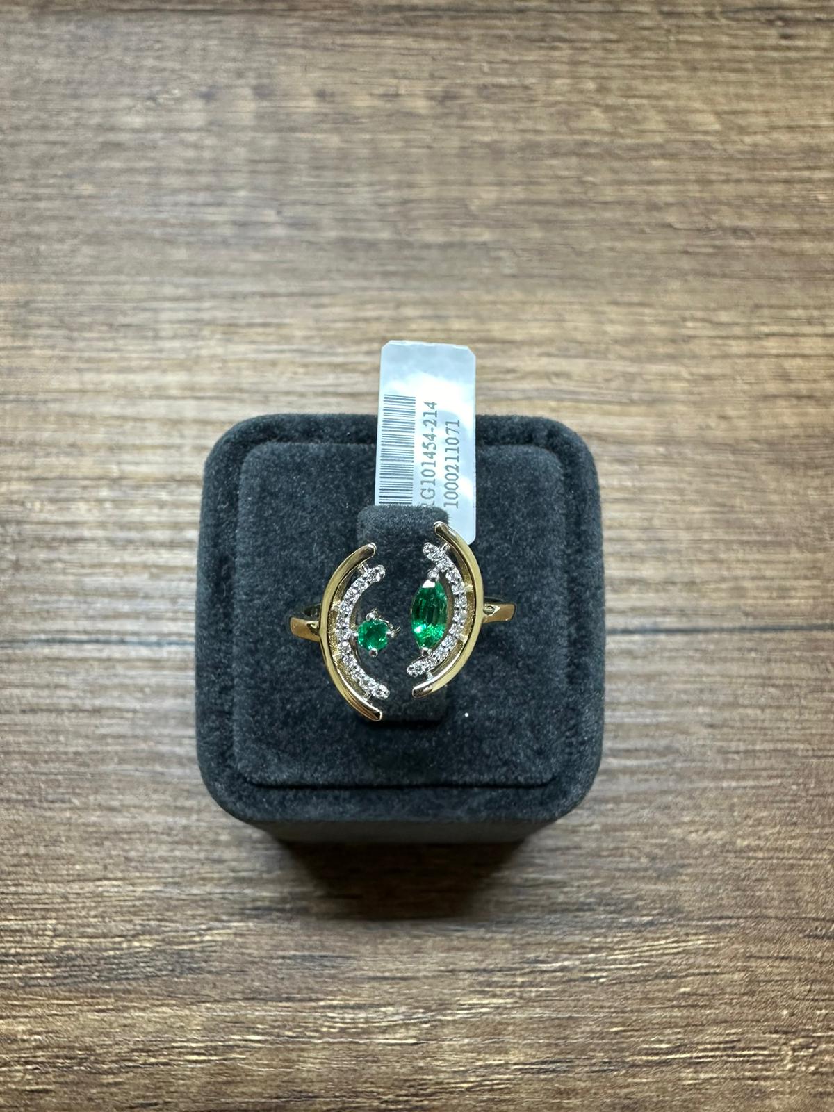 Renkli Taşlı Pırlanta Yüzük