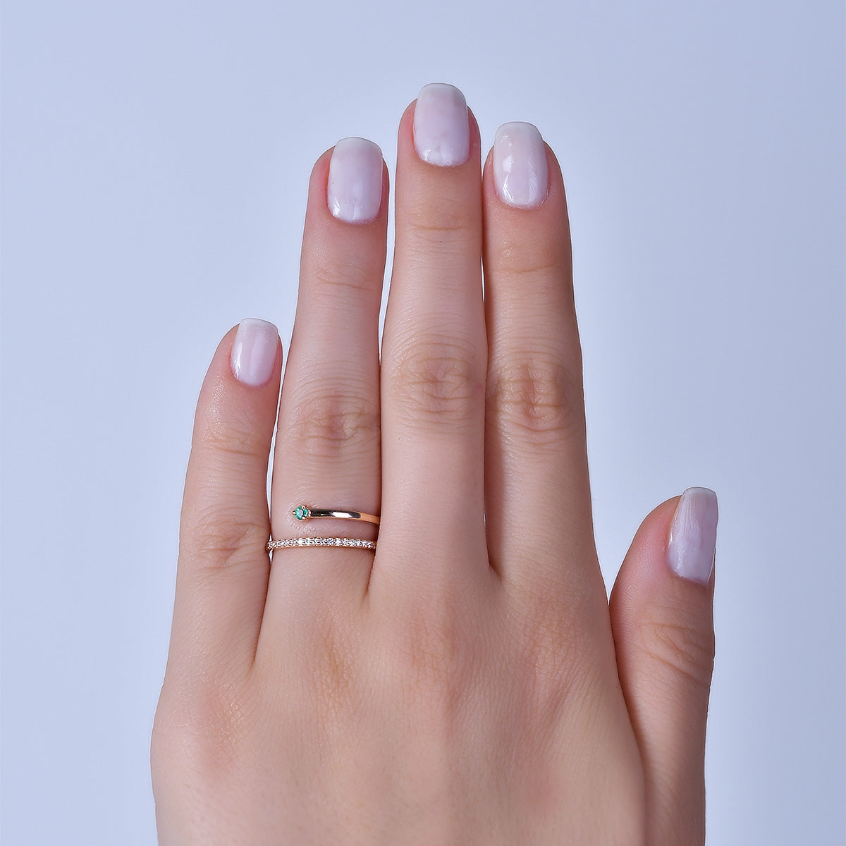 Renkli Taşlı Pırlanta Yüzük