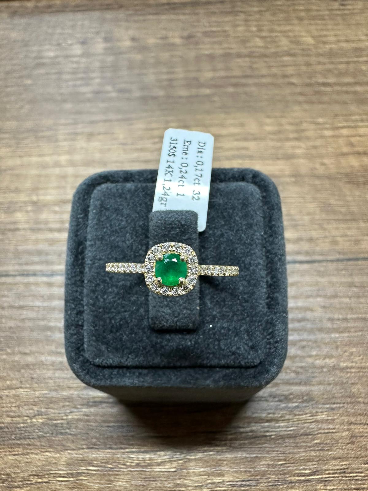 Renkli Taşlı Pırlanta Yüzük