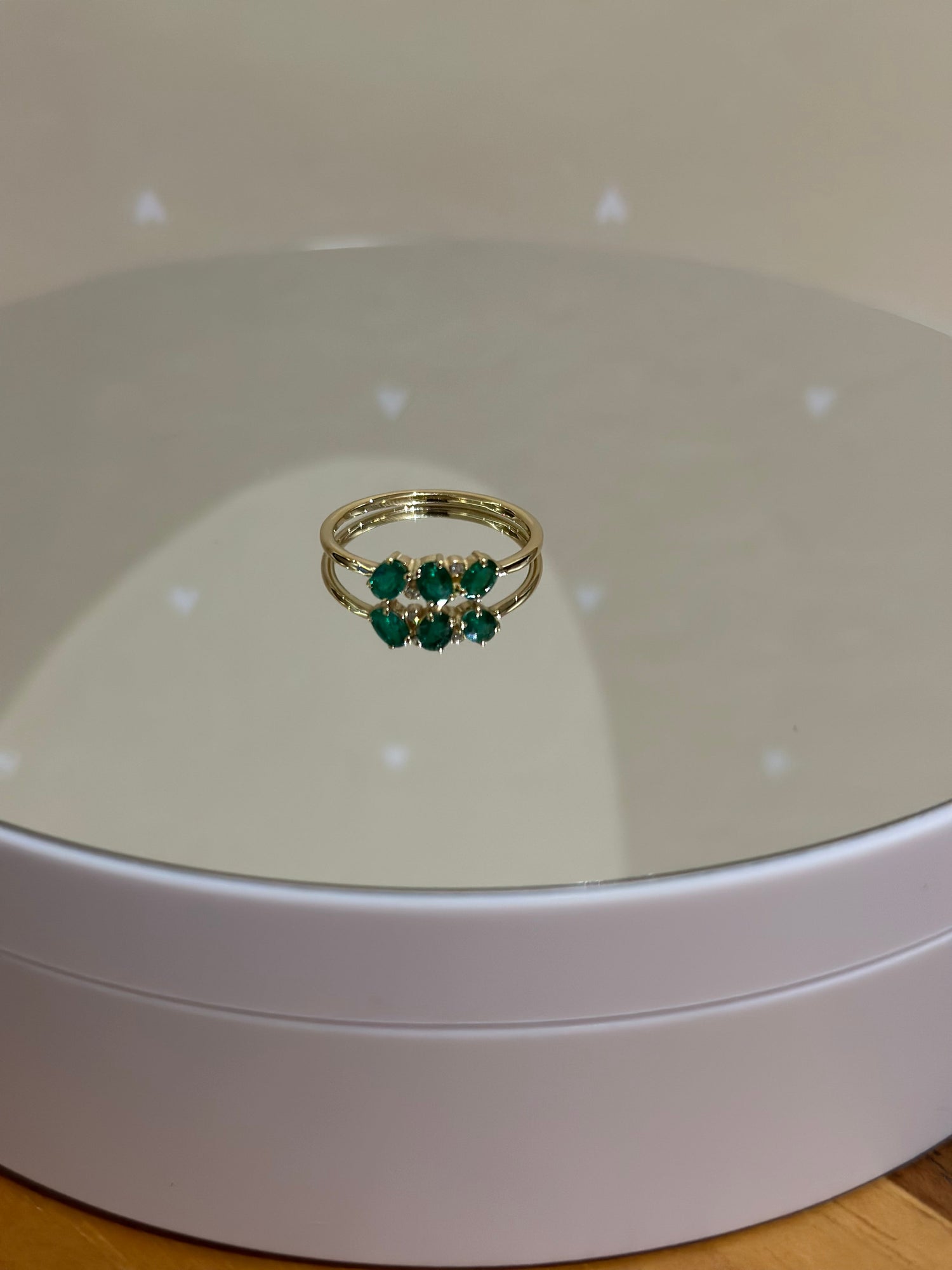 Renkli Taşlı Pırlanta Yüzük